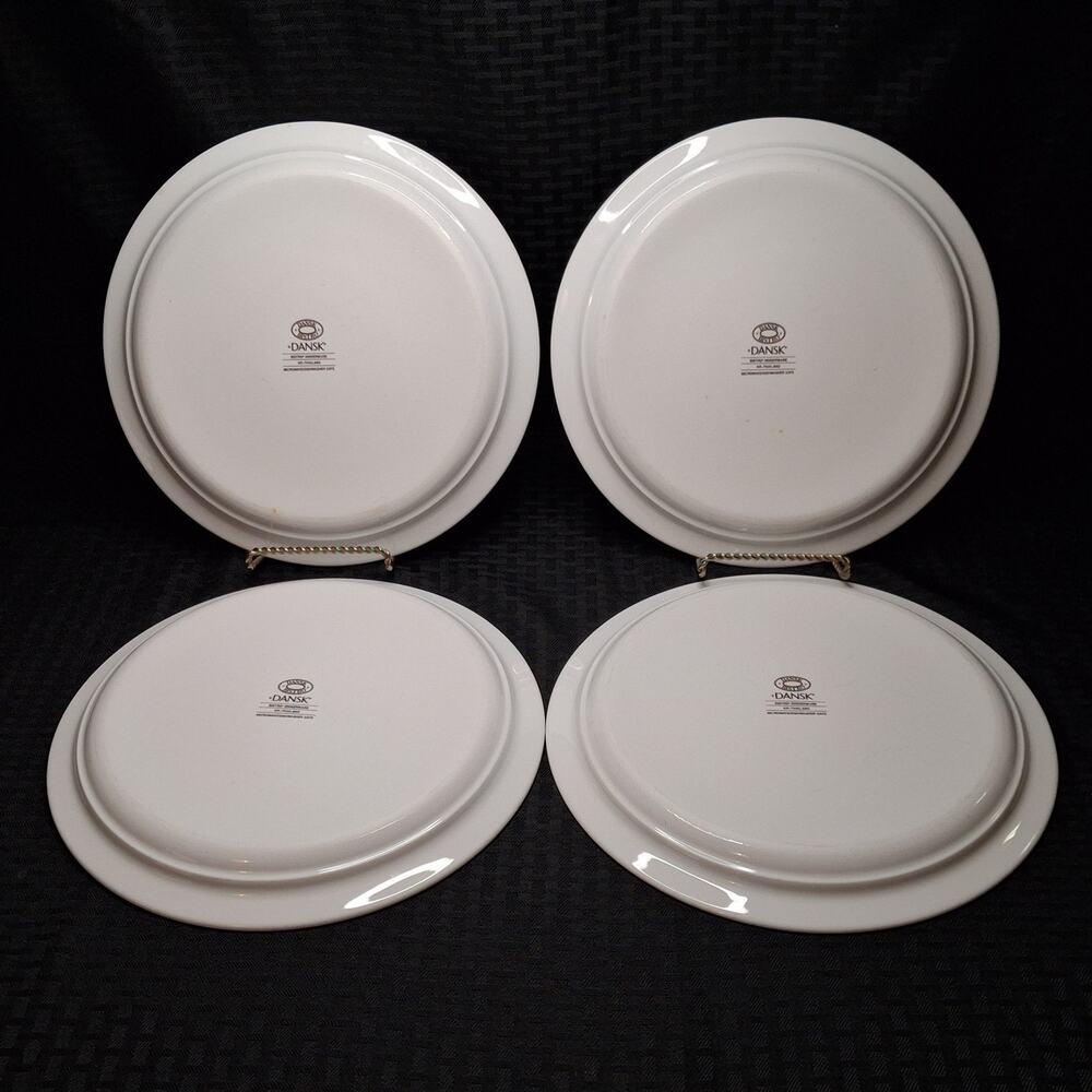 Vintage MCM 4 Dansk KOBENHAVN 10 1/2" Dinner Plates Bistro - Picture 4 of 9